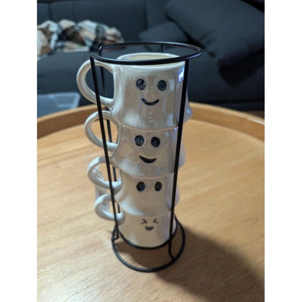 New Halloween Stacking Ghost Mugs